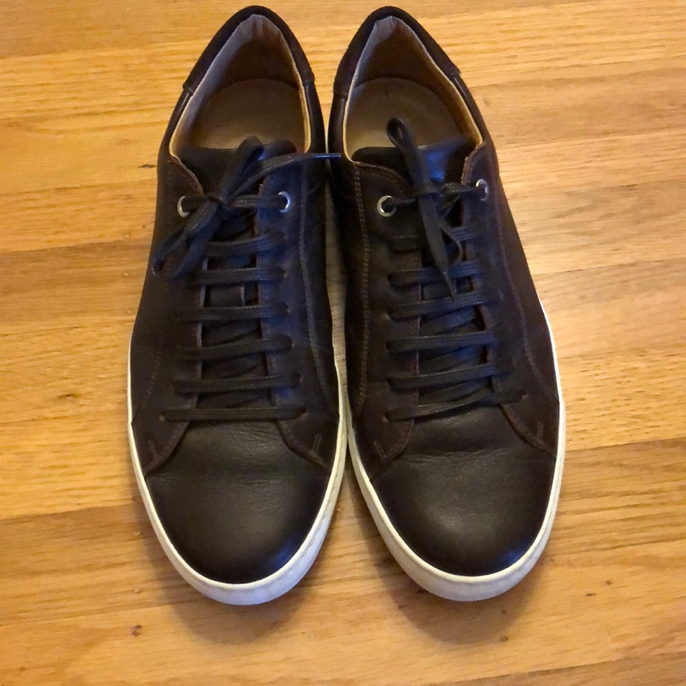 Brown Leather Sneakers - Suitsupply